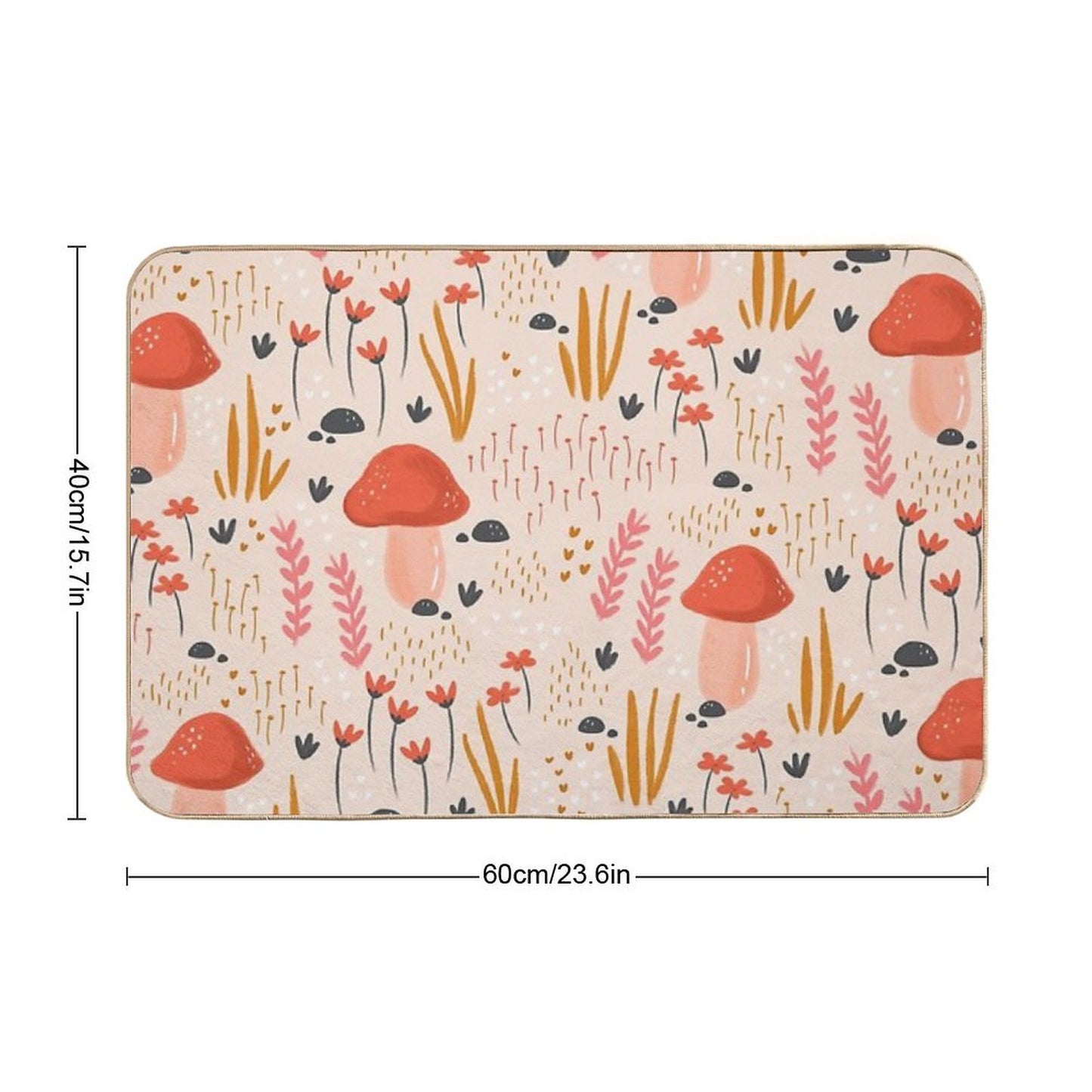 Magical Autumn Fairy Garden Durable Bath Mat