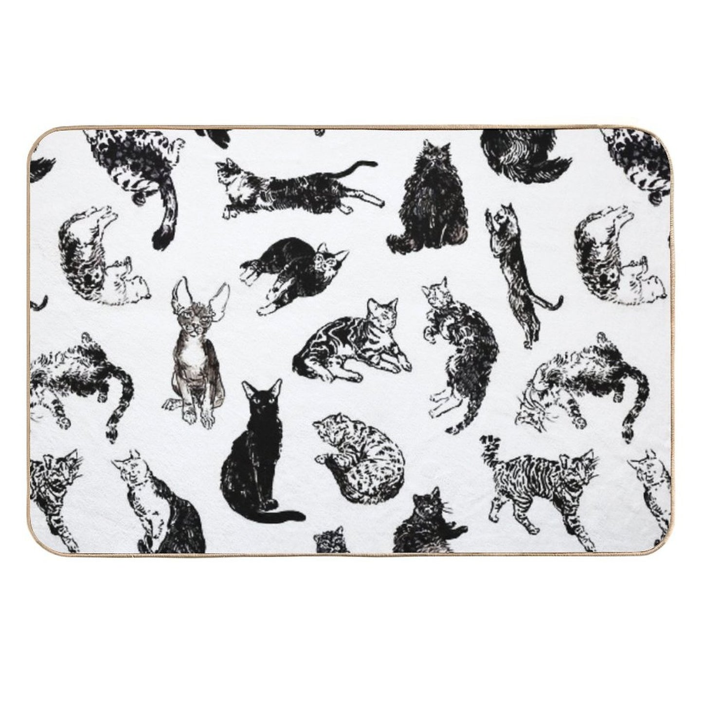 Kitty Kitty, Bang-bang! Pet-Safe Bath Mat