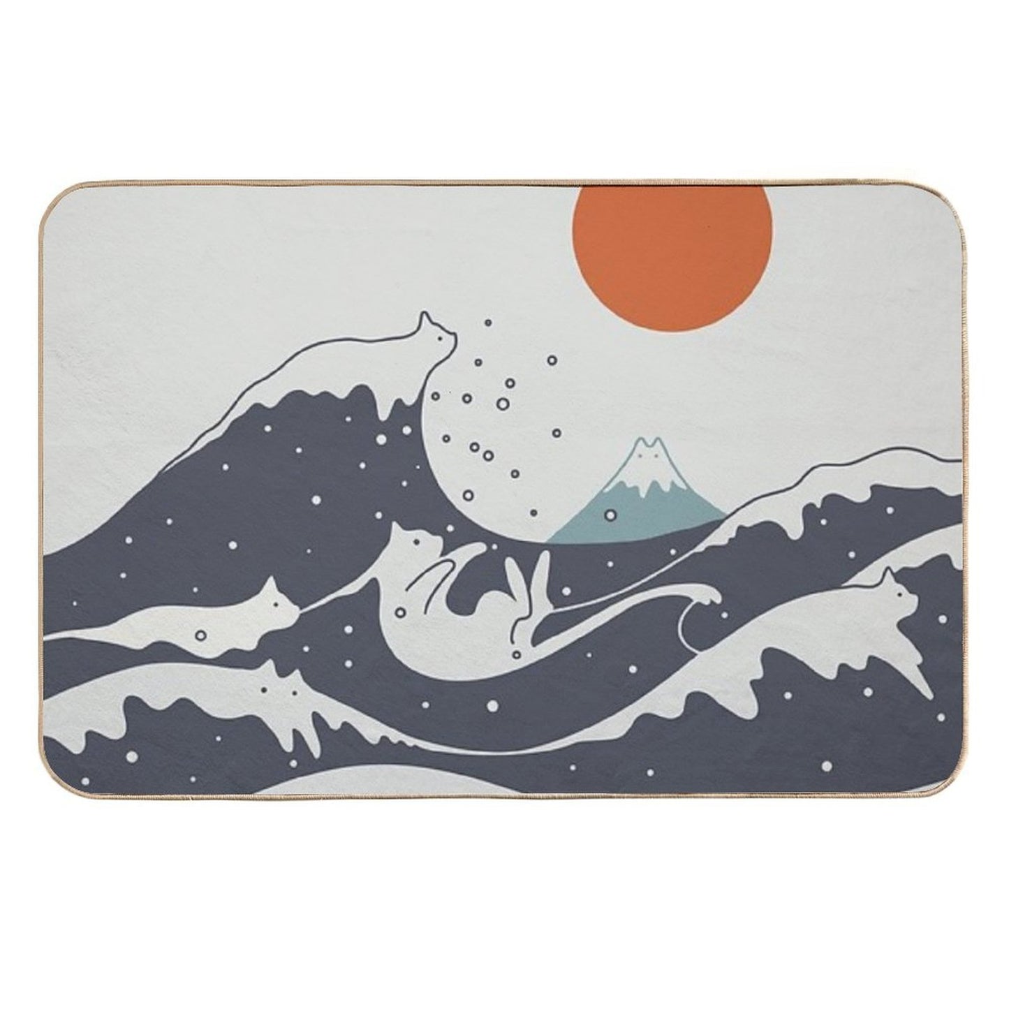 Cat Landscape 55A High-Traffic Bath Mat