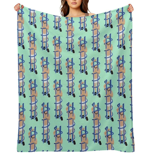 Trapped Wrinkle-free Throw Blanket