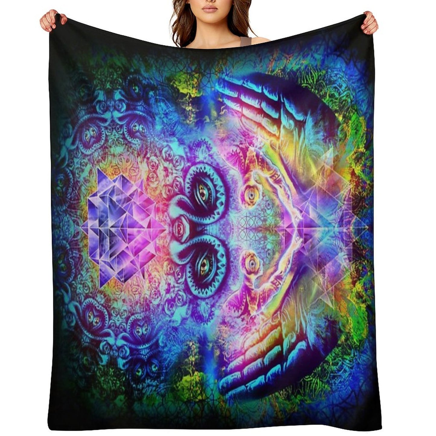 Transition to Butterfly Wrinkle-free Throw Blanket