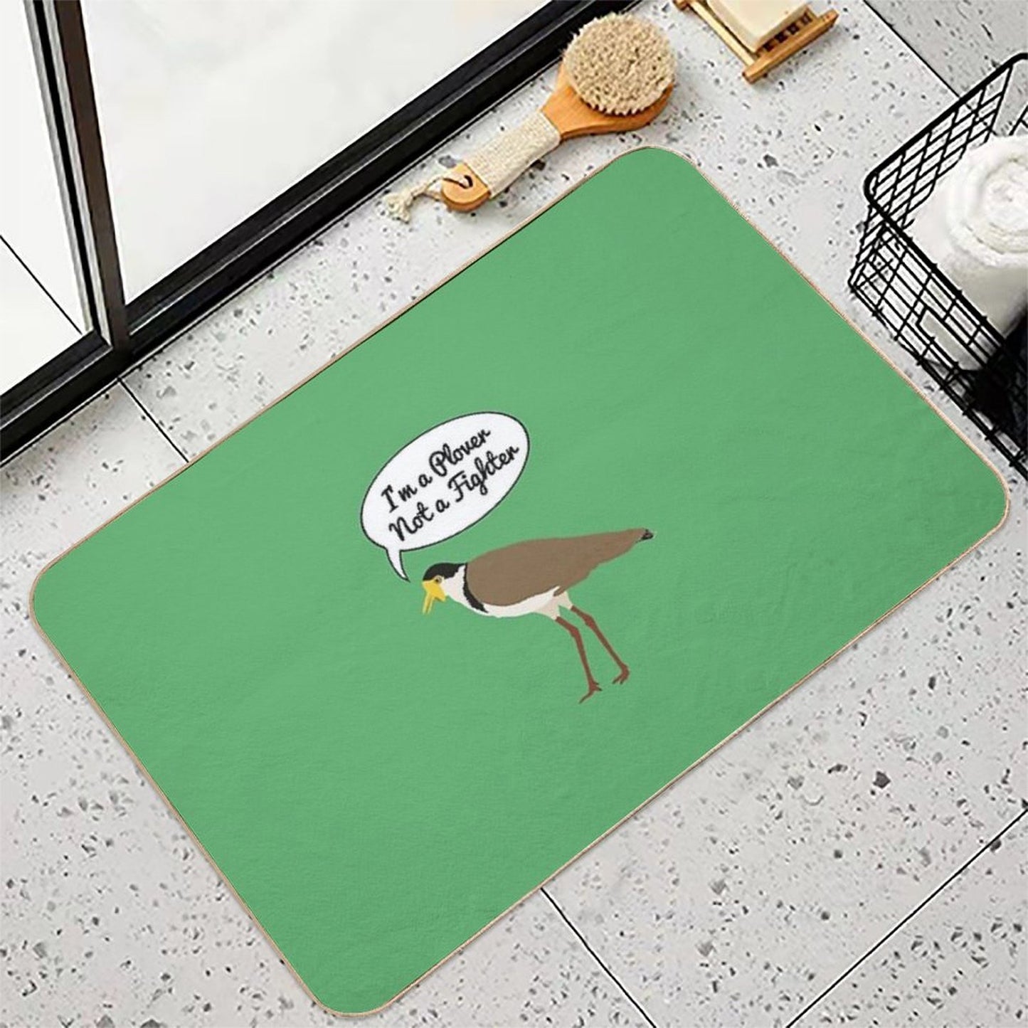 I’m A Plover Not A Fighter Odorless Bath Mat