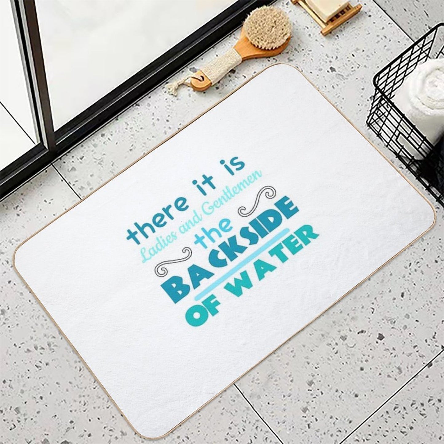 The Backside of Water-jungle Cruise Versatile Bath Mat