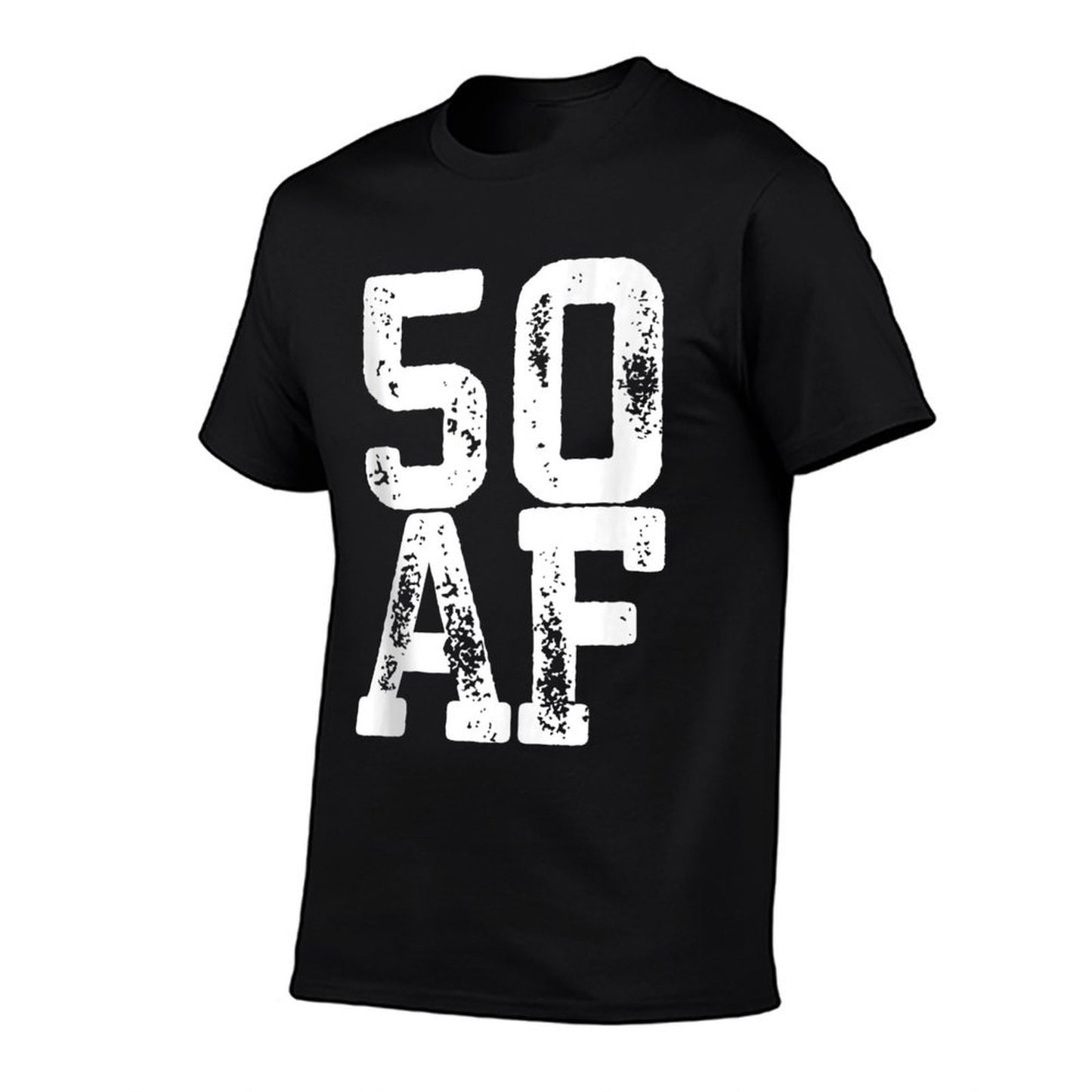 50 AF 50th Birthday Gift Heathered Texture T-Shirt