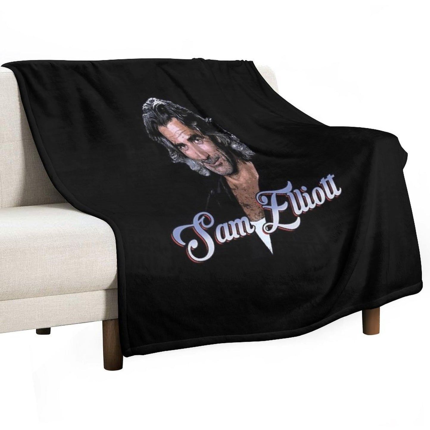 Sam Elliott Velvety-soft Throw Blanket