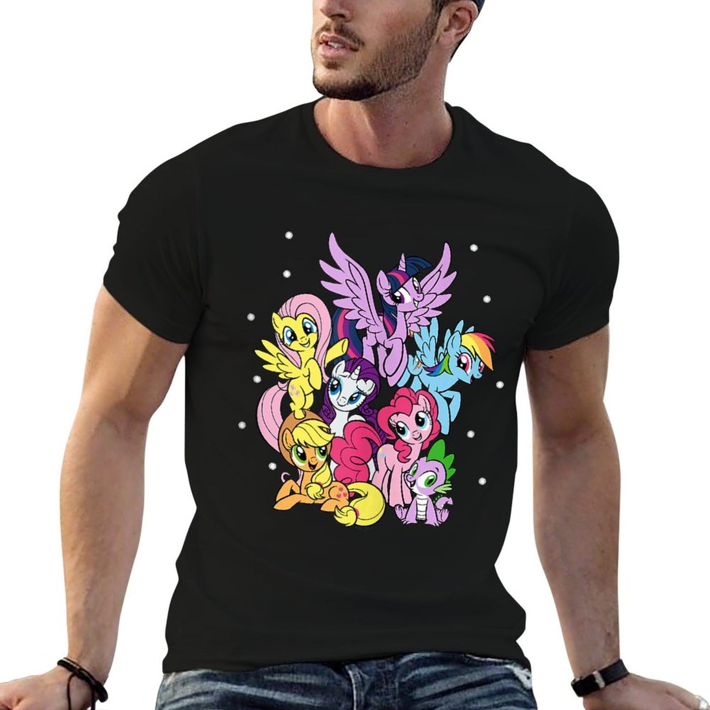 My Little Pony Friendship Is Magic Main Cast Group Shot Durable T-Shirt