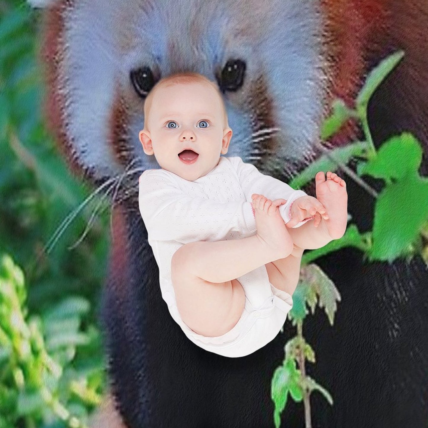 Cute Red Panda Sustainable Throw Blanket