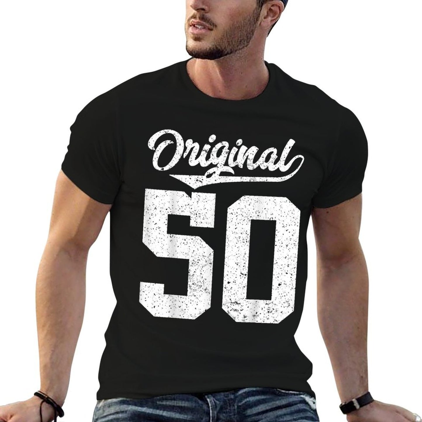 50th Birthday And Original Fifty Wrinkle-resistant T-Shirt