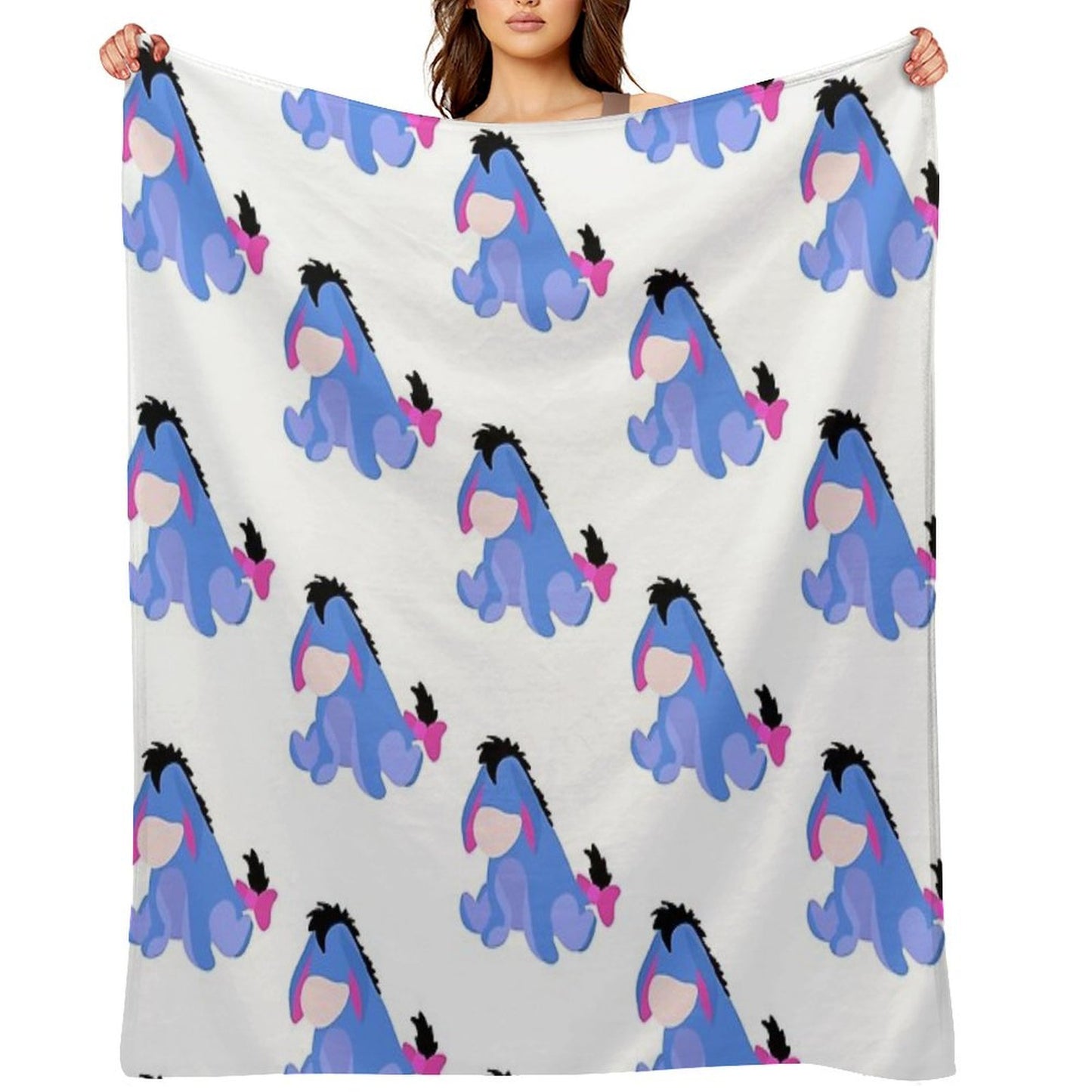 Sad Donkey Velvety-soft Throw Blanket