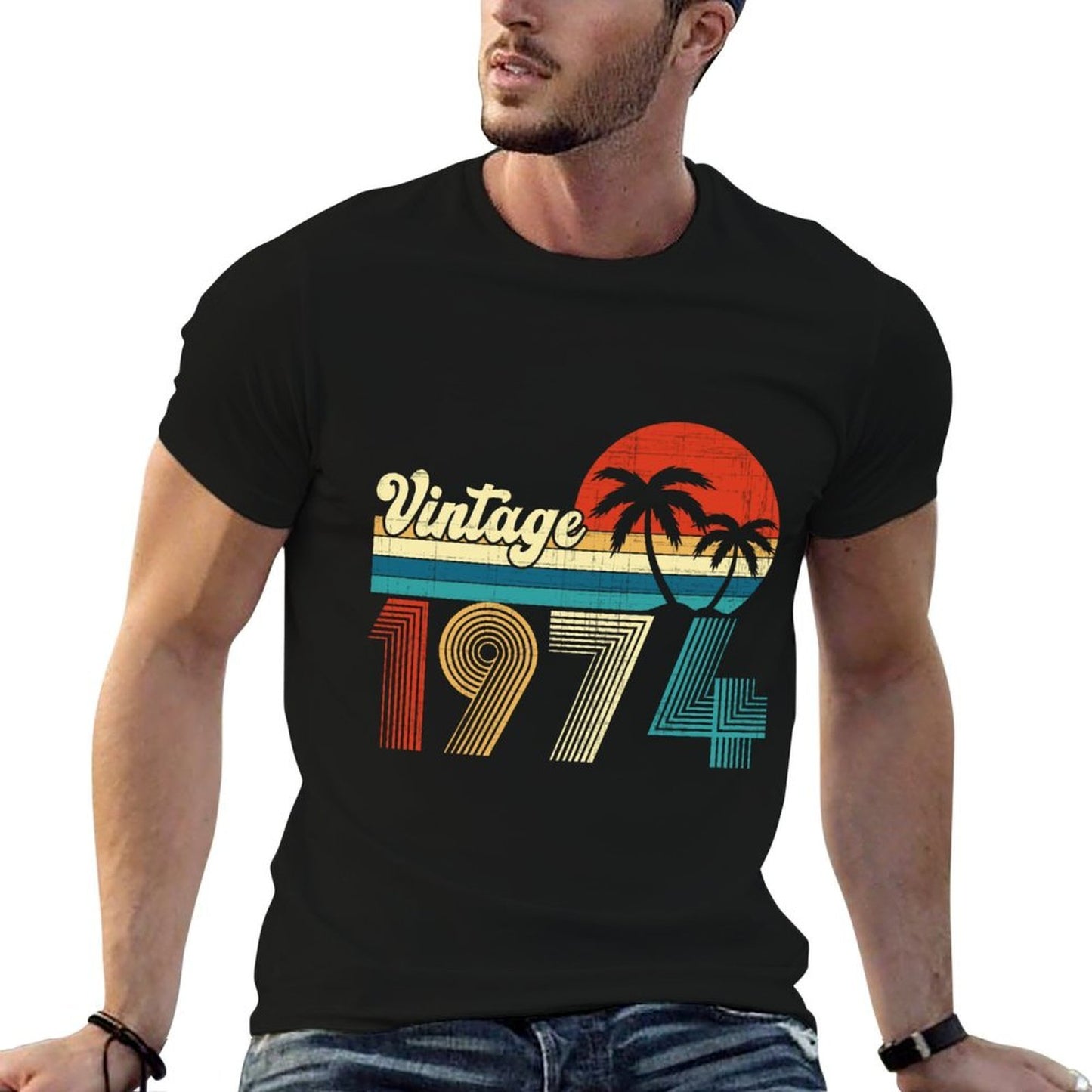 Vintage 1974 Funny 50th Birthday Gifts 50 Years Old Retro Comfortable T-Shirt