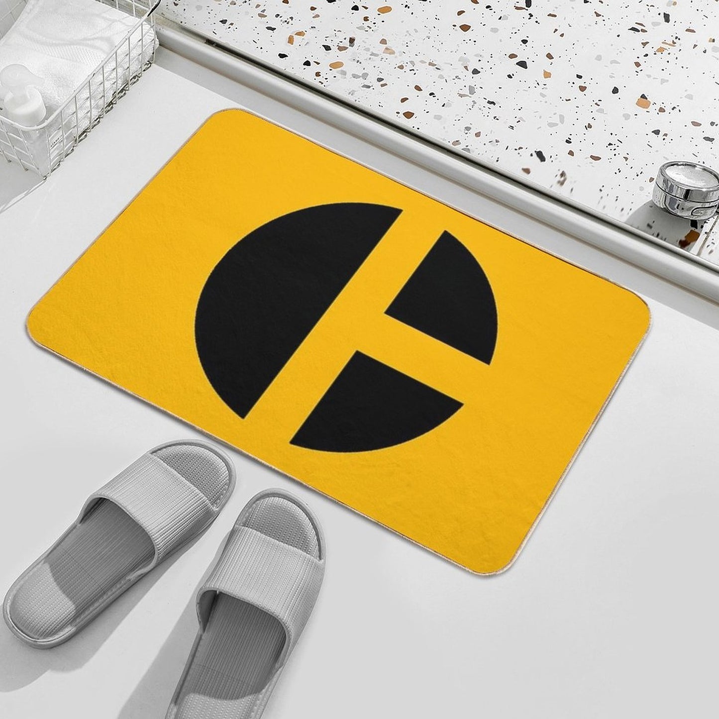 Caterpillar Logo - C Slip-Resistant Bath Mat