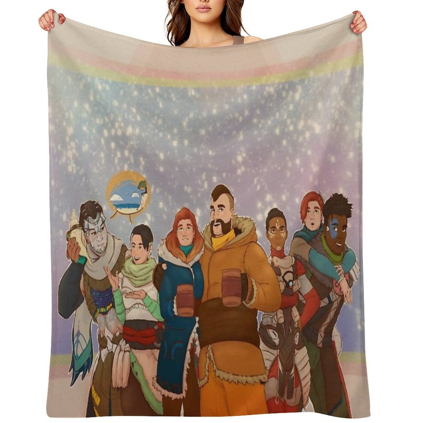New Year's Horizon All-season Throw Blanket