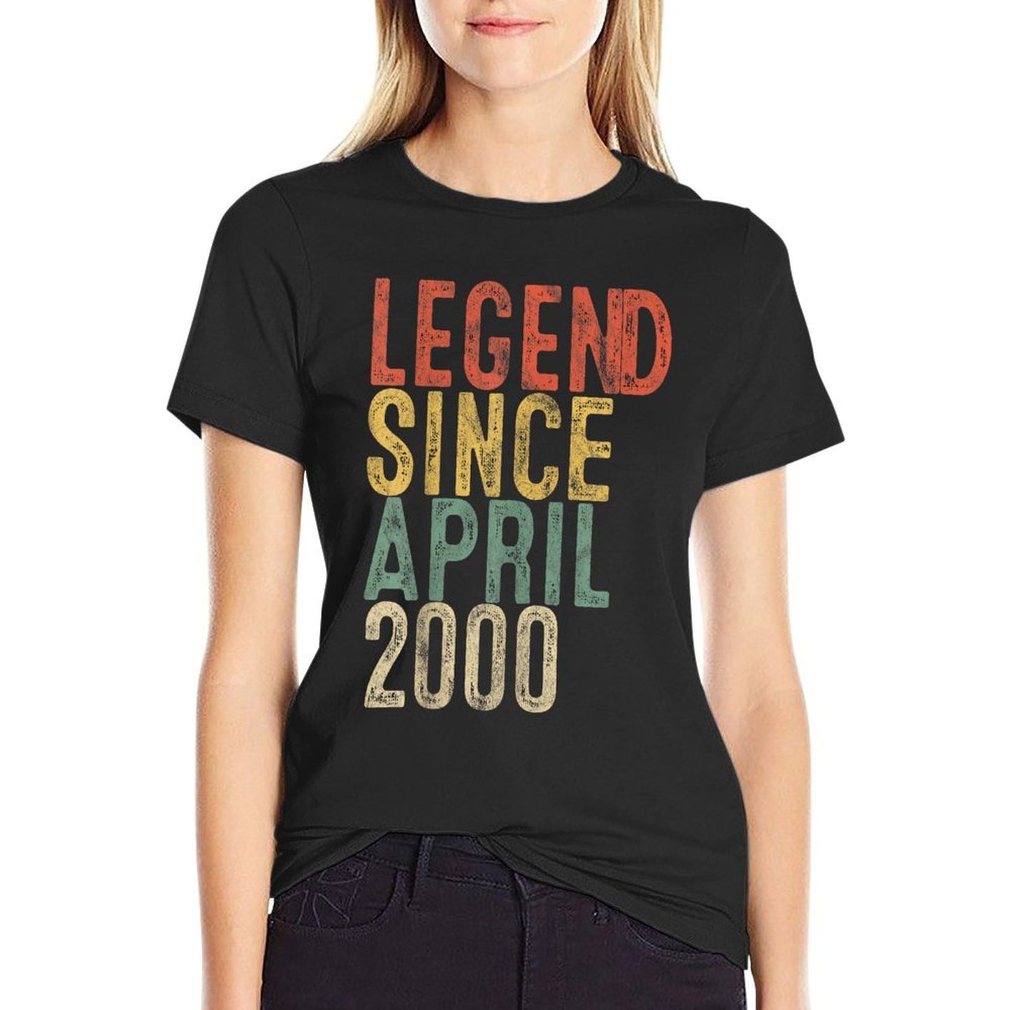 Legend 2000 25th Birthday Gifts for Men Women 25 Year Old Oversized Silhouette T-Shirt