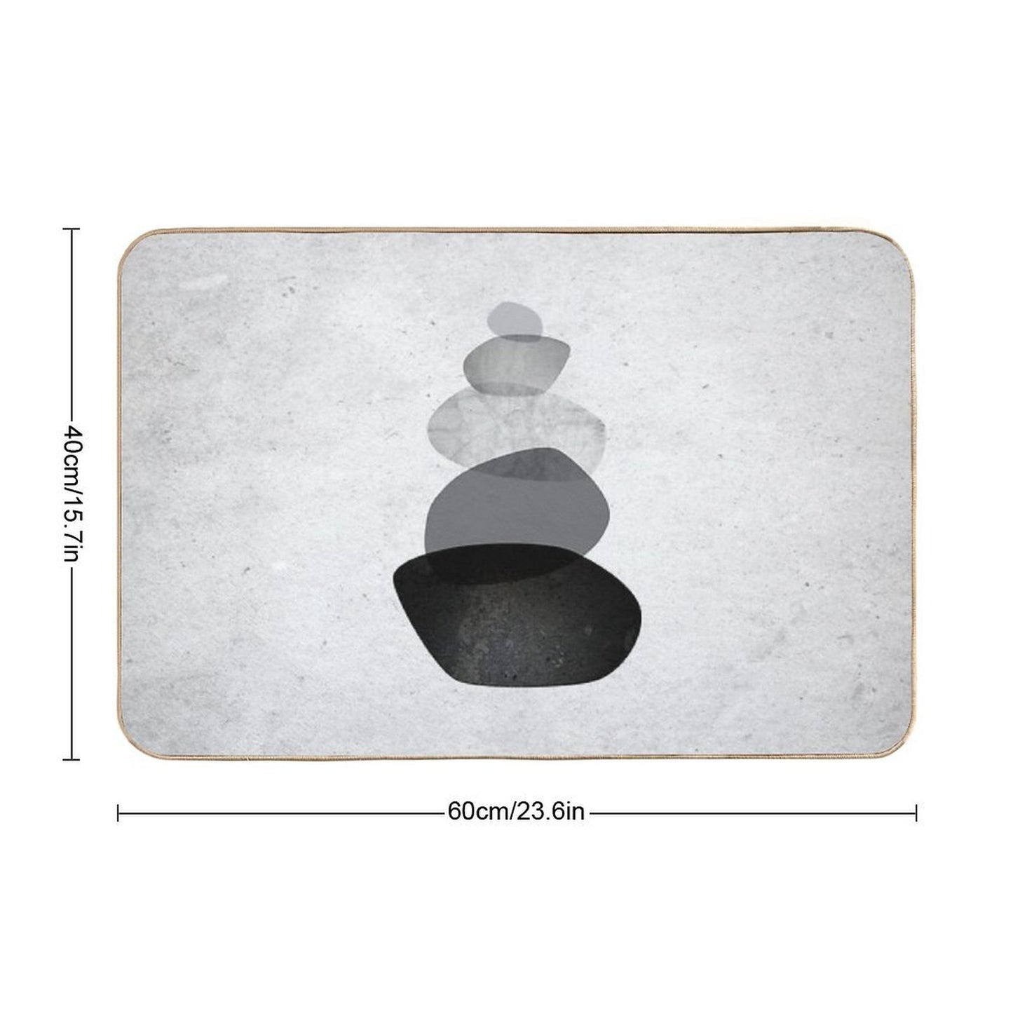 Balancing Stones Odorless Bath Mat