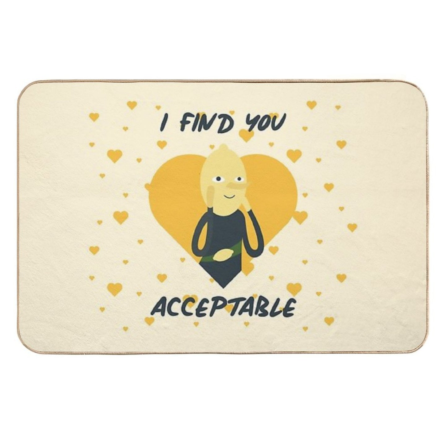 I Find You Acceptable (Adventure Time) Easy Maintenance Bath Mat