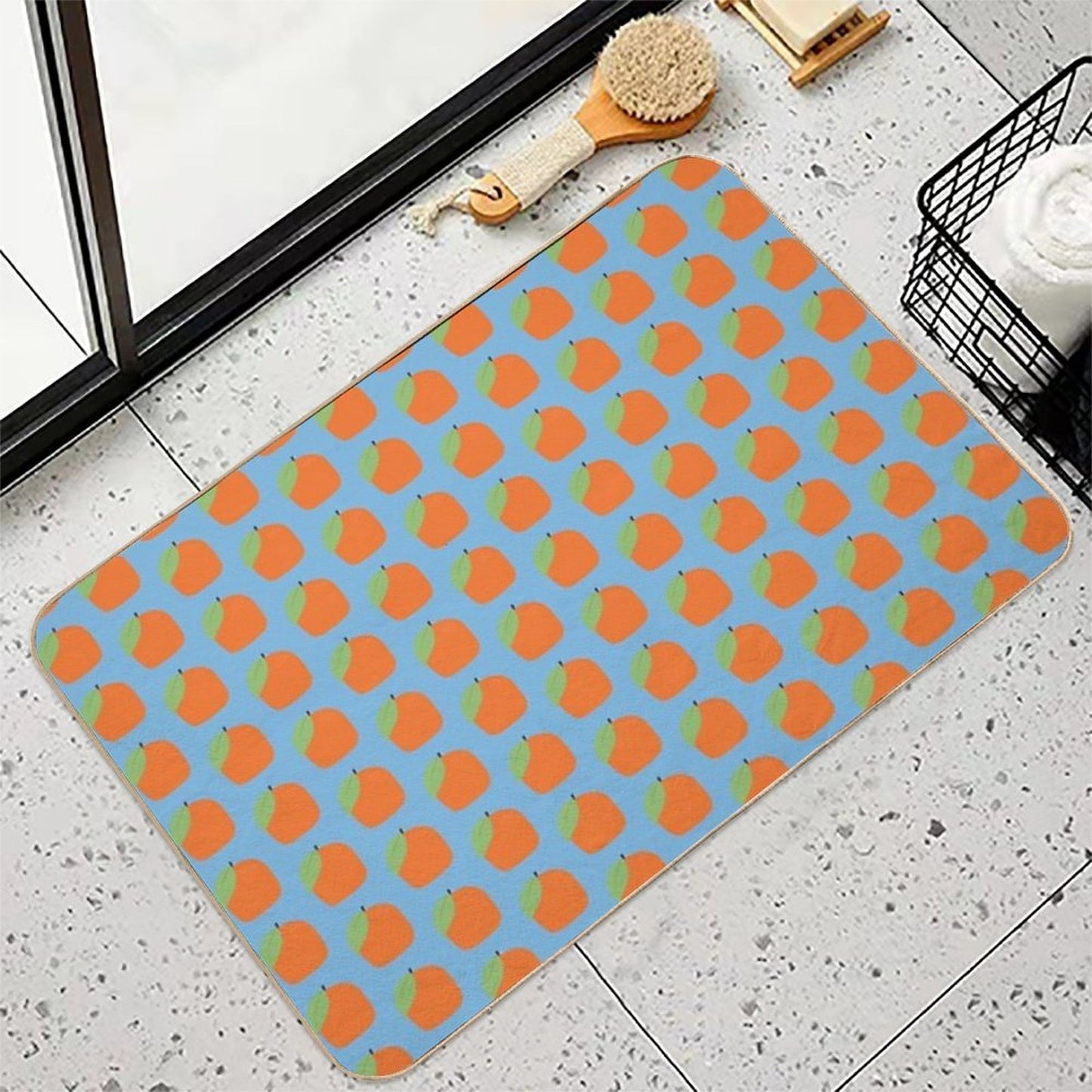 Oranges Citrus Garden Absorbent Bath Mat