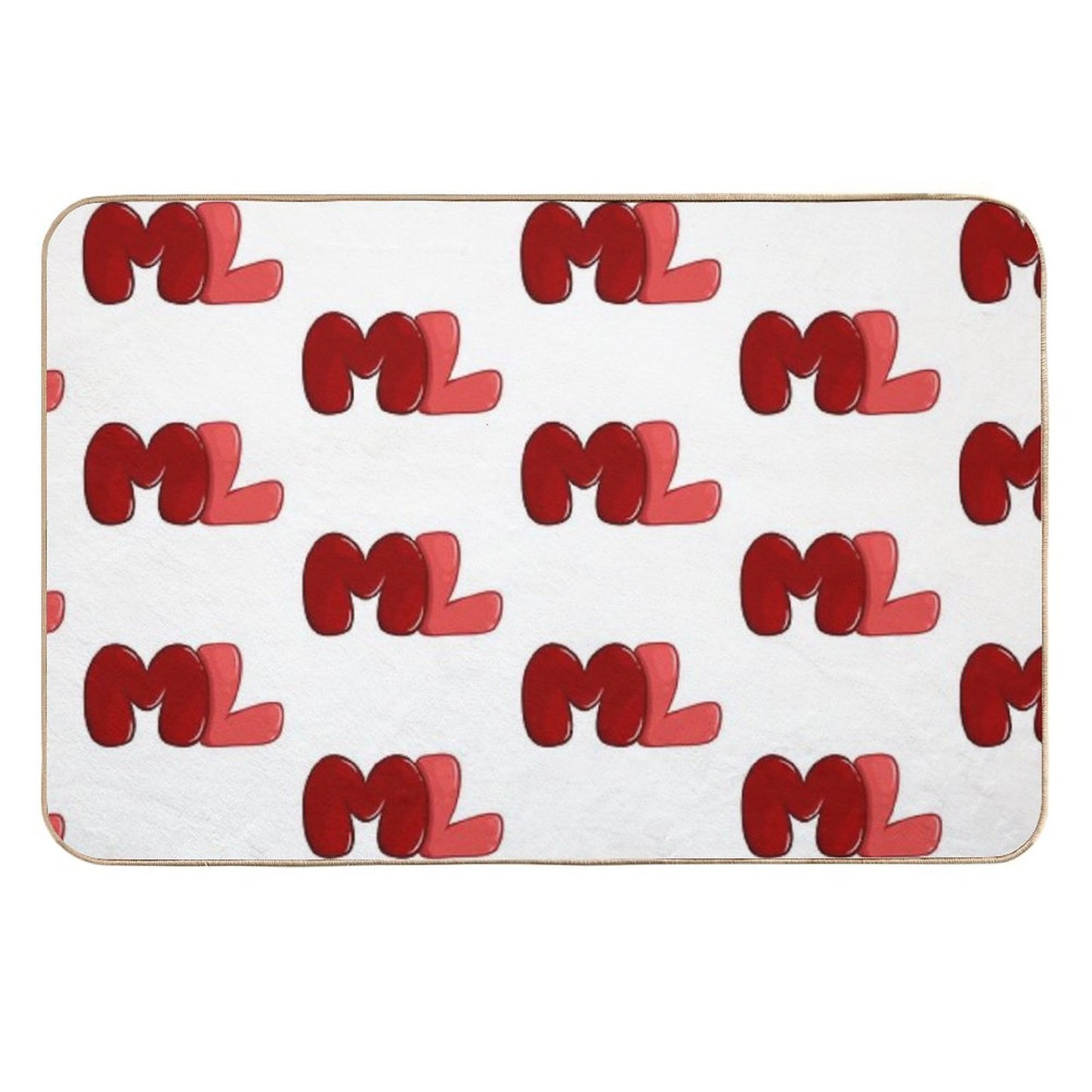 Ml Red Easy To Clean Bath Mat