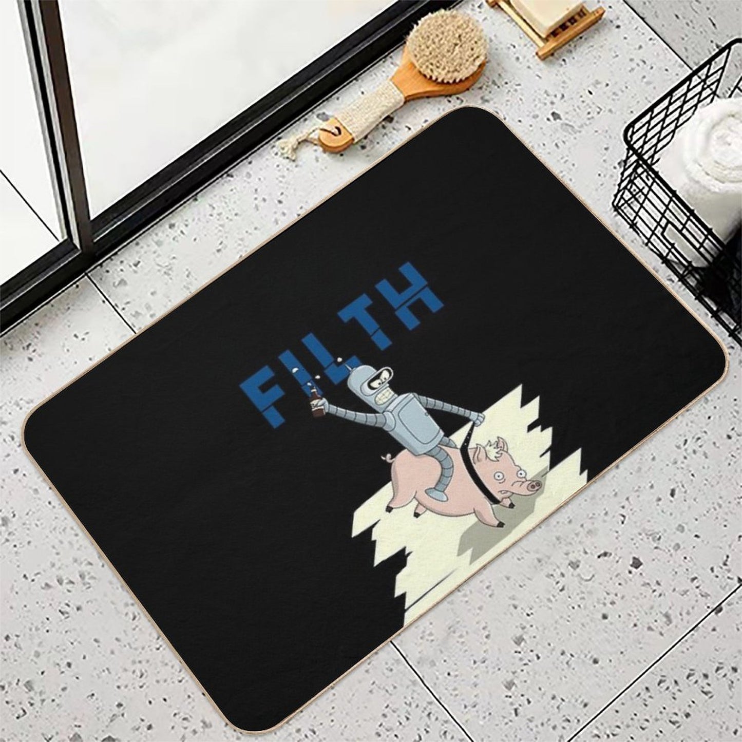 Filth Non-Slip Bath Mat