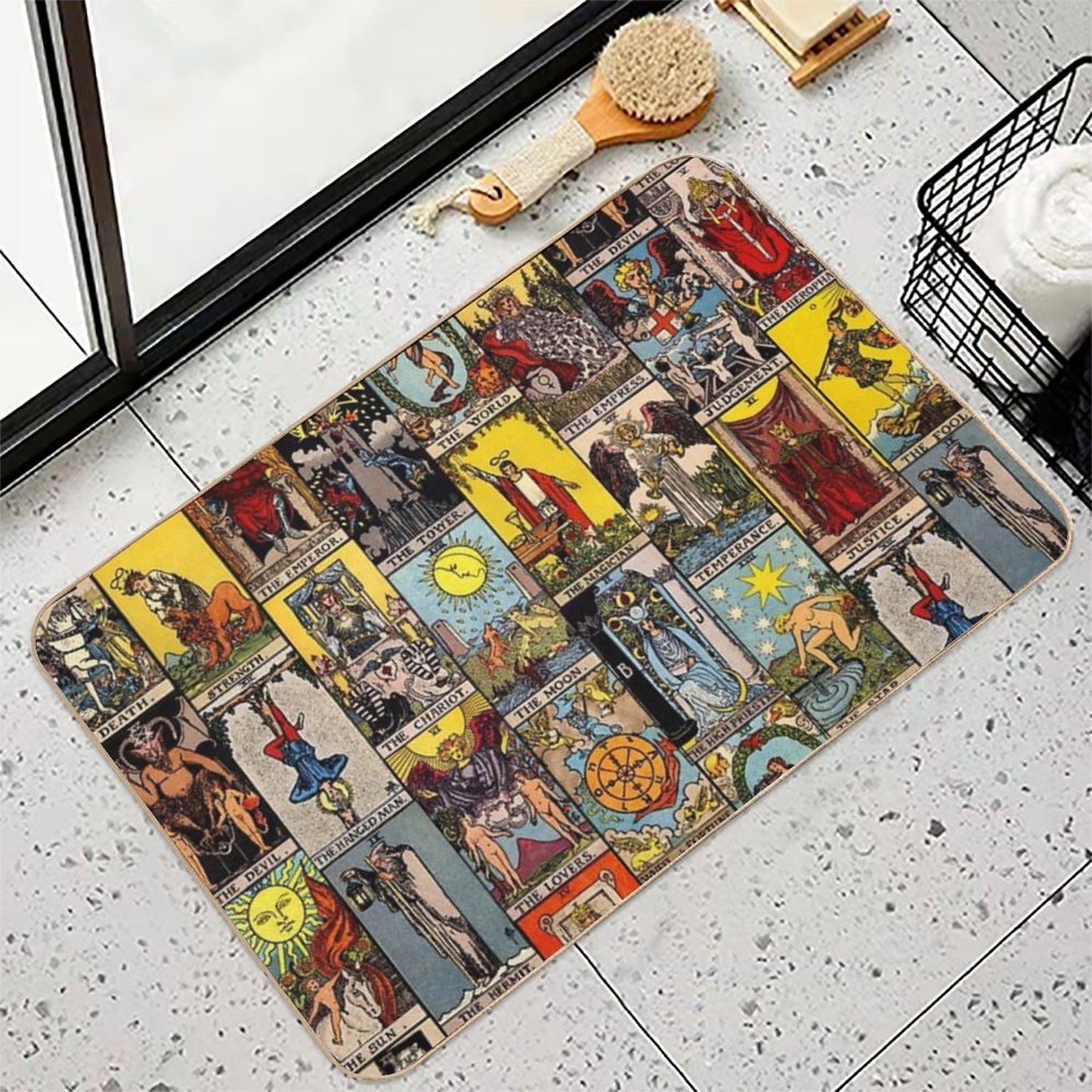 The Major Arcana of Tarot Toxin-Free Bath Mat