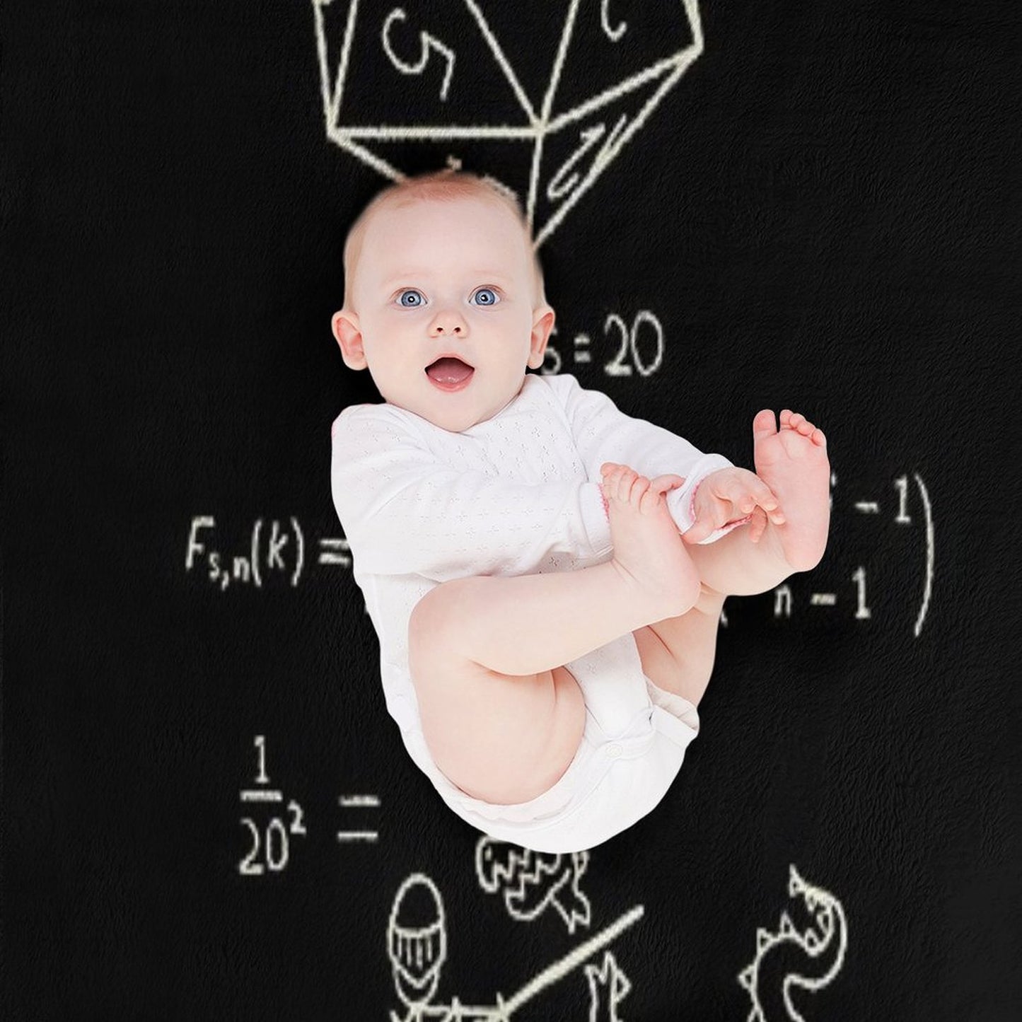 The Science of 20 Sided Dice. Multi-functional Throw Blanket