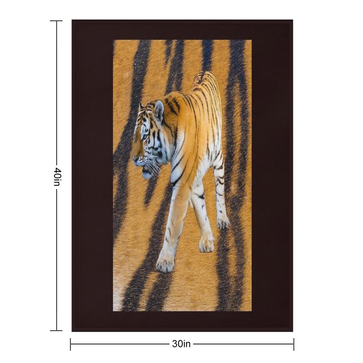 Copy of Copy of Copy of Copy of TIGER IN BEAUTIFUL COLORS. Wrinkle-free Throw Blanket