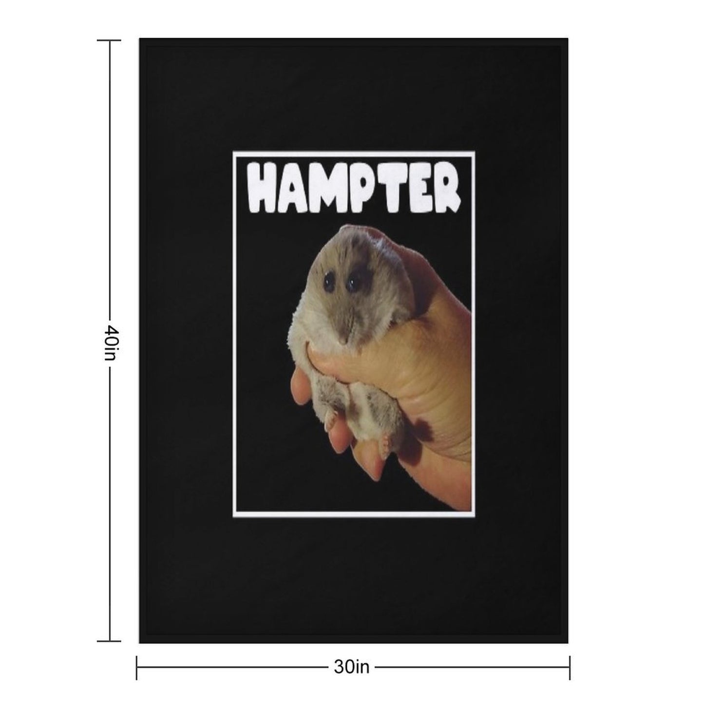 Hampter Meme Hamster Durable Throw Blanket