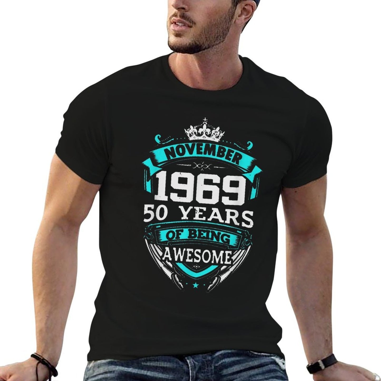 November 1969 50 Years of Being Awesome 50th Birthday Party Odor-resistant T-Shirt