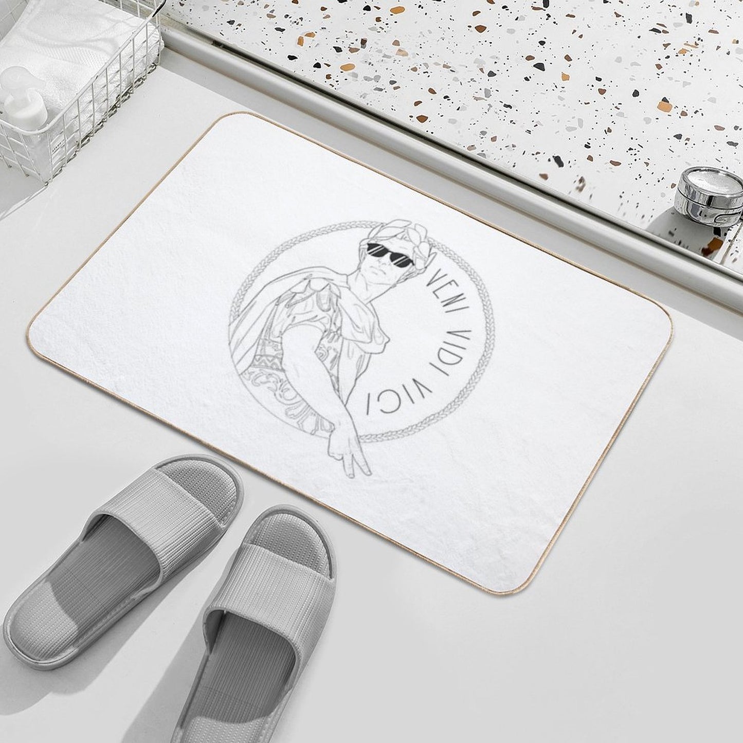 Veni Vidi Vici Rapid-Drying Bath Mat