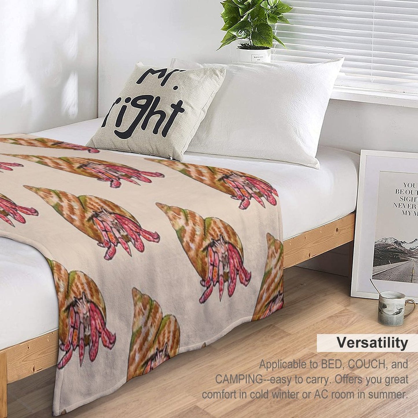 Hermit The Crab All-season Throw Blanket