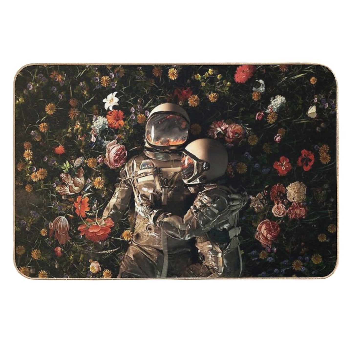 Garden Delights II Dirt-Trapping Bath Mat