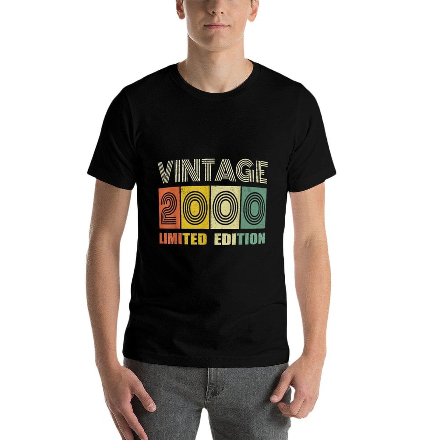 21 Year Old Gifts Vintage 2000 Limited Edition 21st Birthday Cotton T-Shirt