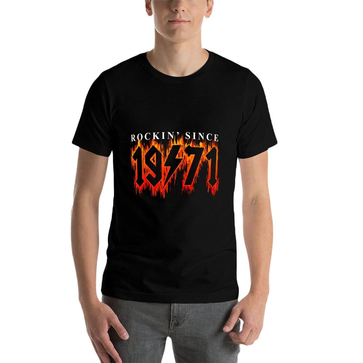 50th Birthday Gift - Vintage 1971 Rockin' Since 1971 Moisture-wicking T-Shirt