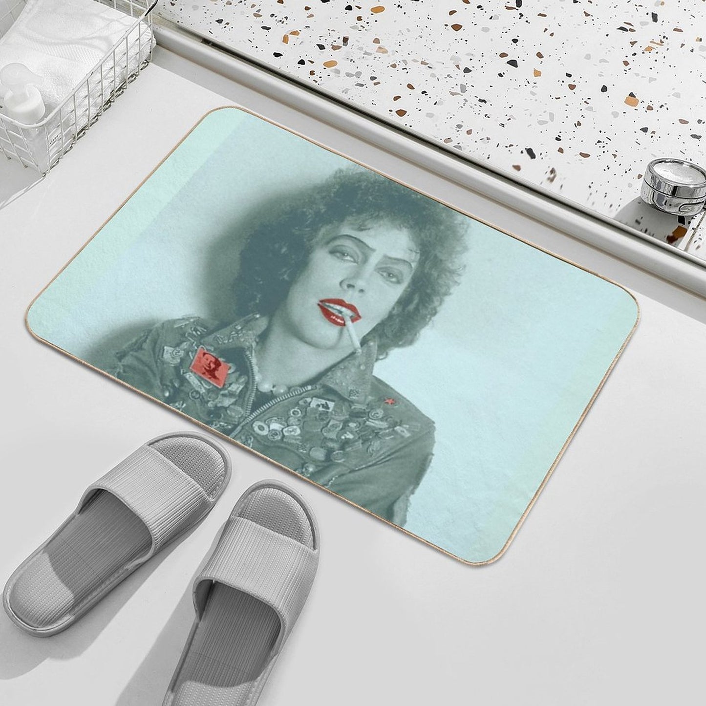 Just A Sweet Tim Curry Pet-Safe Bath Mat