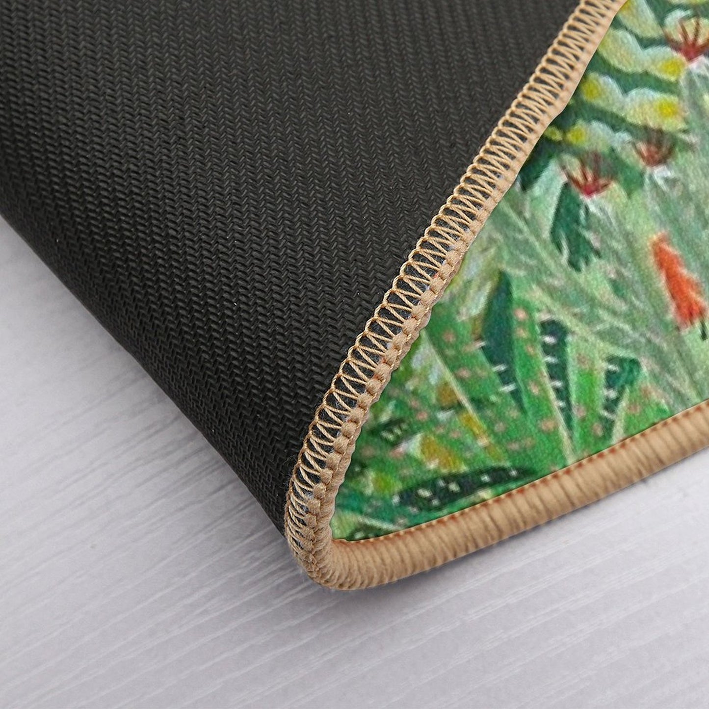 Black Cat in The Garden Pet-Safe Bath Mat