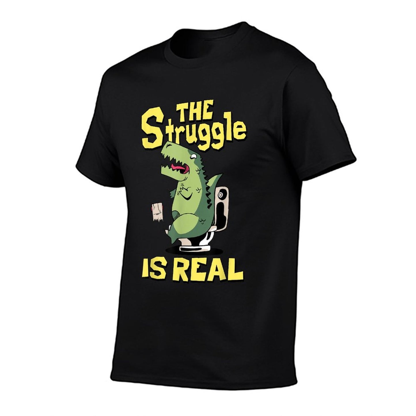 The Struggle Is Real Trex Tshirt Short Arm T Rex Funny Cotton T-Shirt