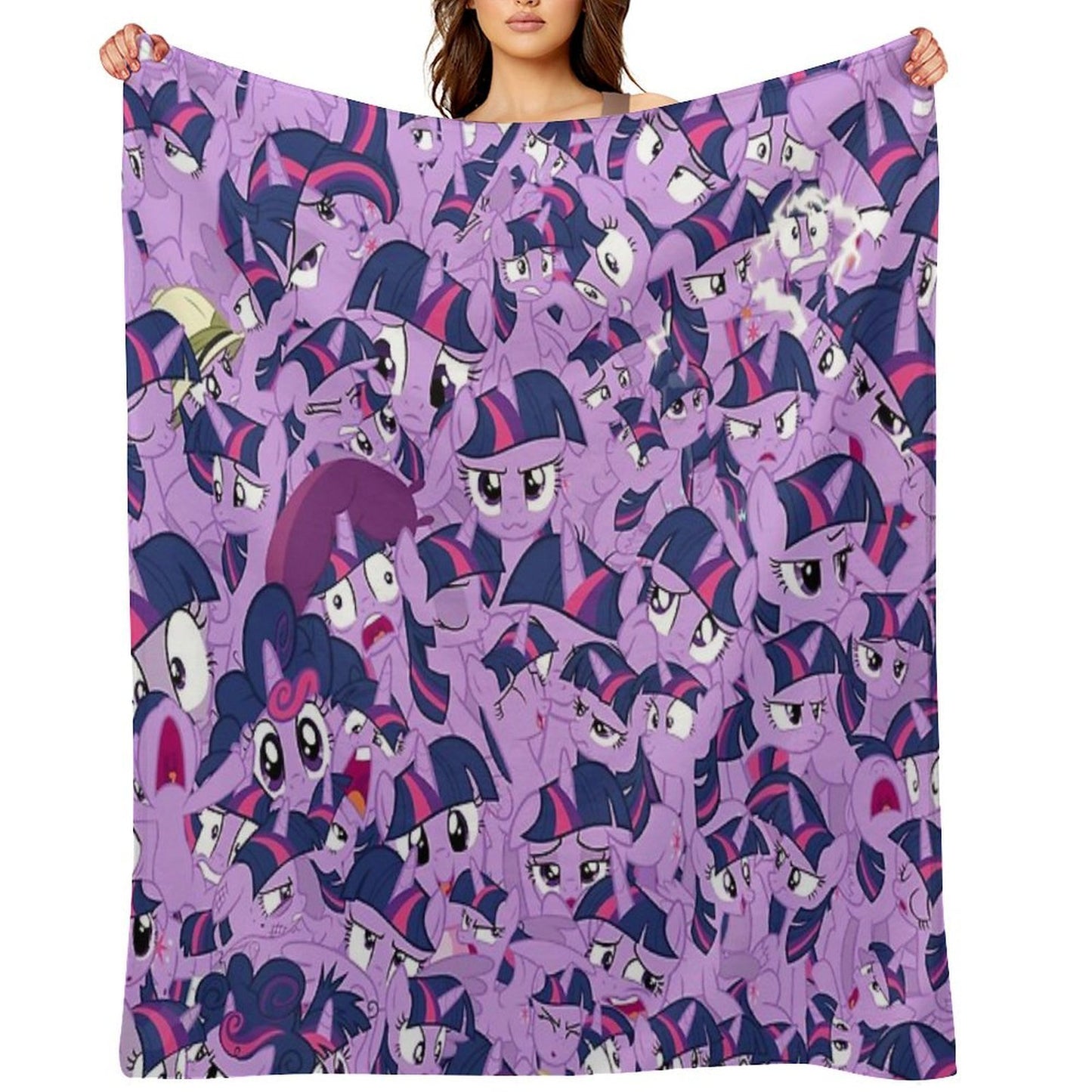 Twilight Sparkle Mess Quick-dry Throw Blanket