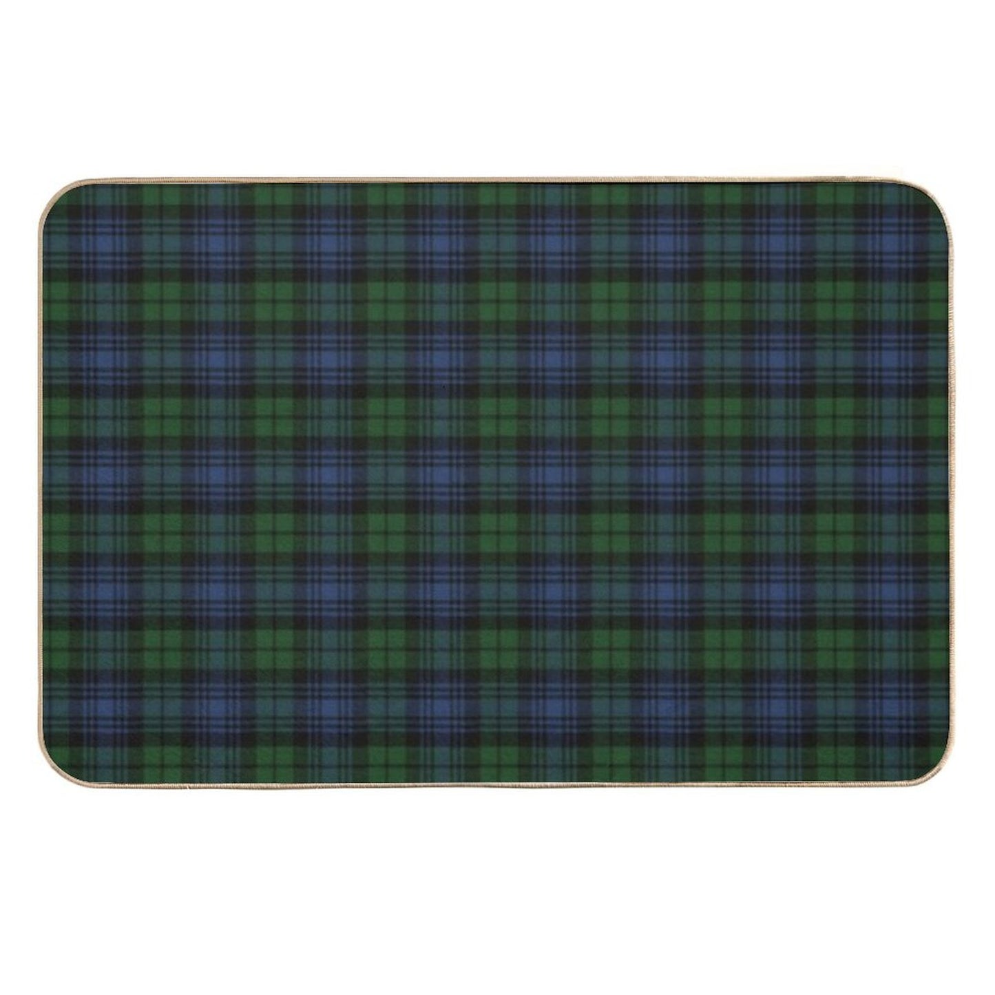 Black Watch Ancient Original Scottish Tartan Durable Bath Mat