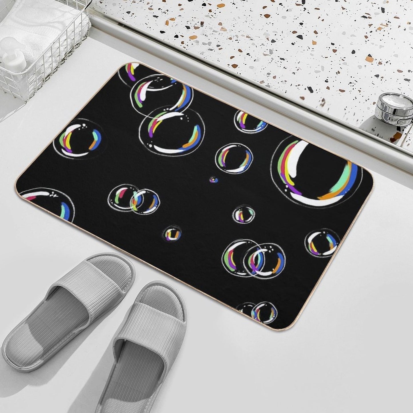 Bubbles Durable Bath Mat