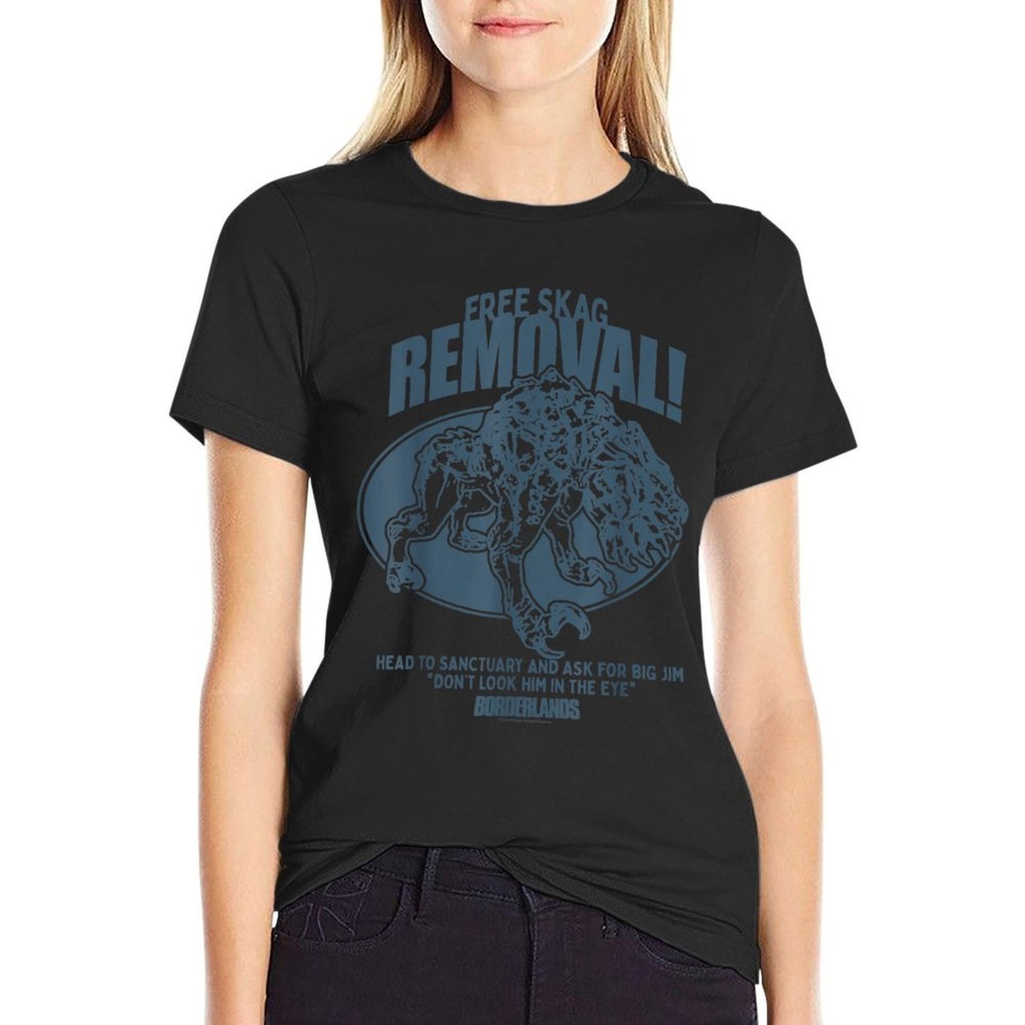 Borderlands Free Skag Removal Ad Gaming Easy-care T-Shirt