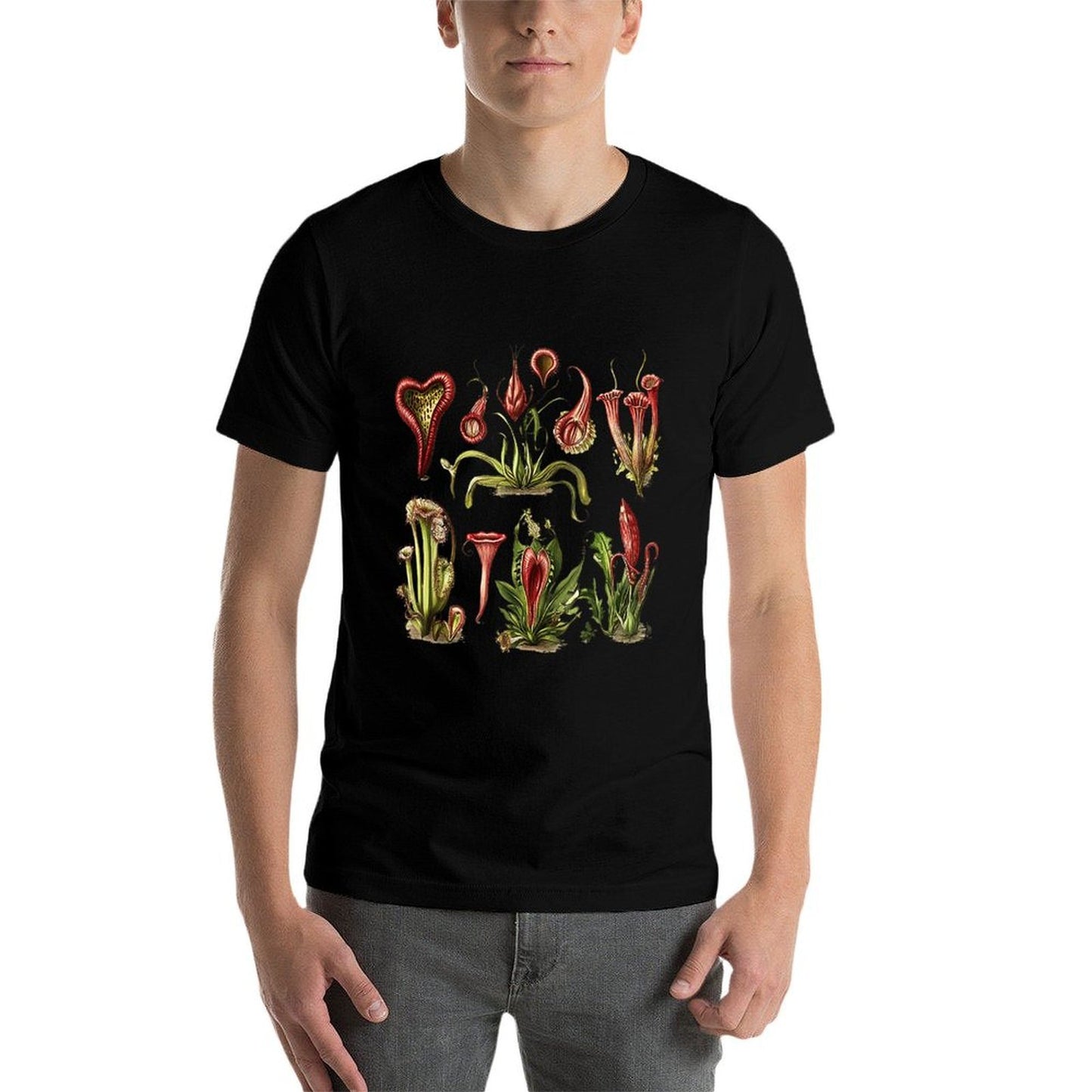 Vintage Carnivorous Plant Botanical Floral Plant Gardening Moisture-wicking T-Shirt