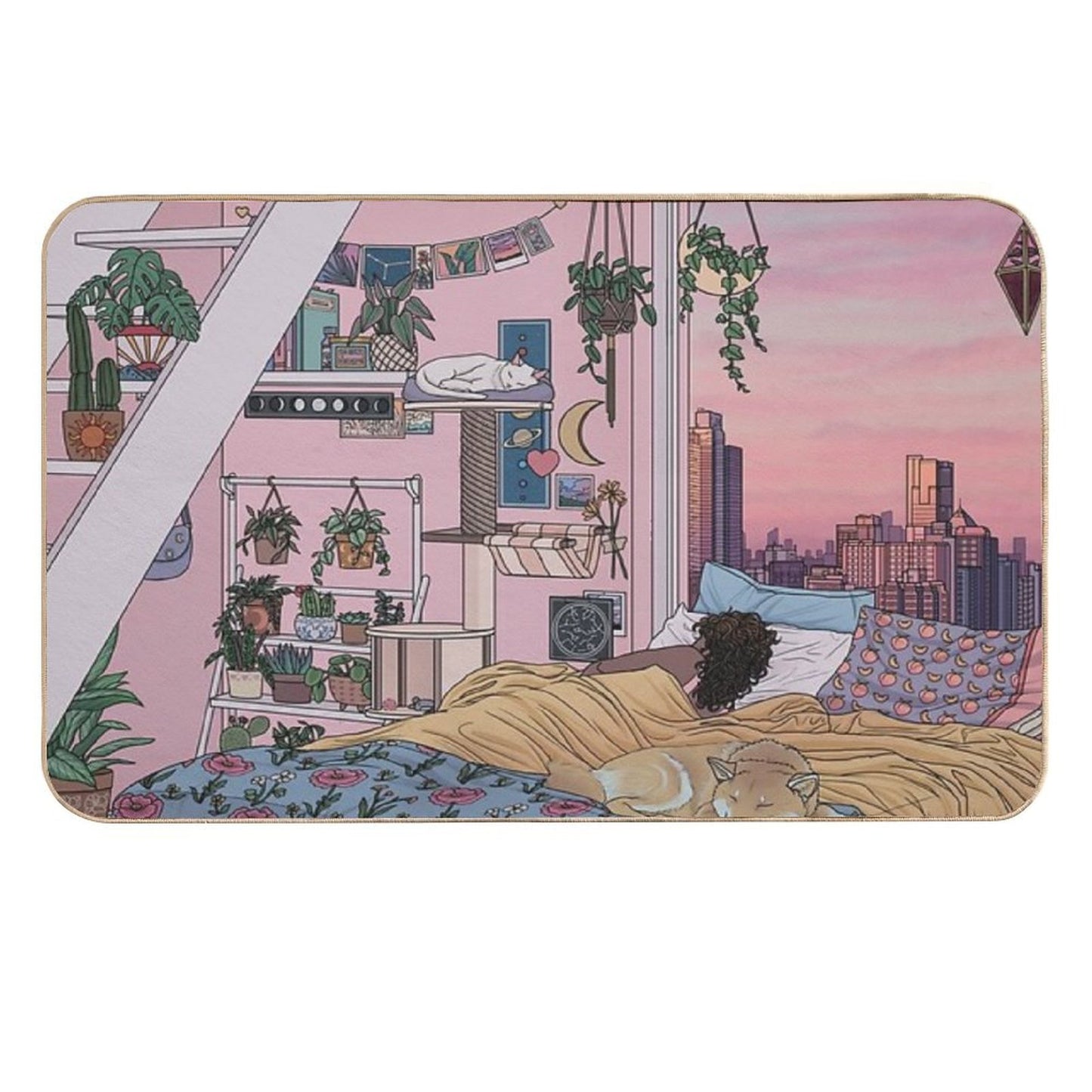 Sweet Dreams Rapid-Drying Bath Mat