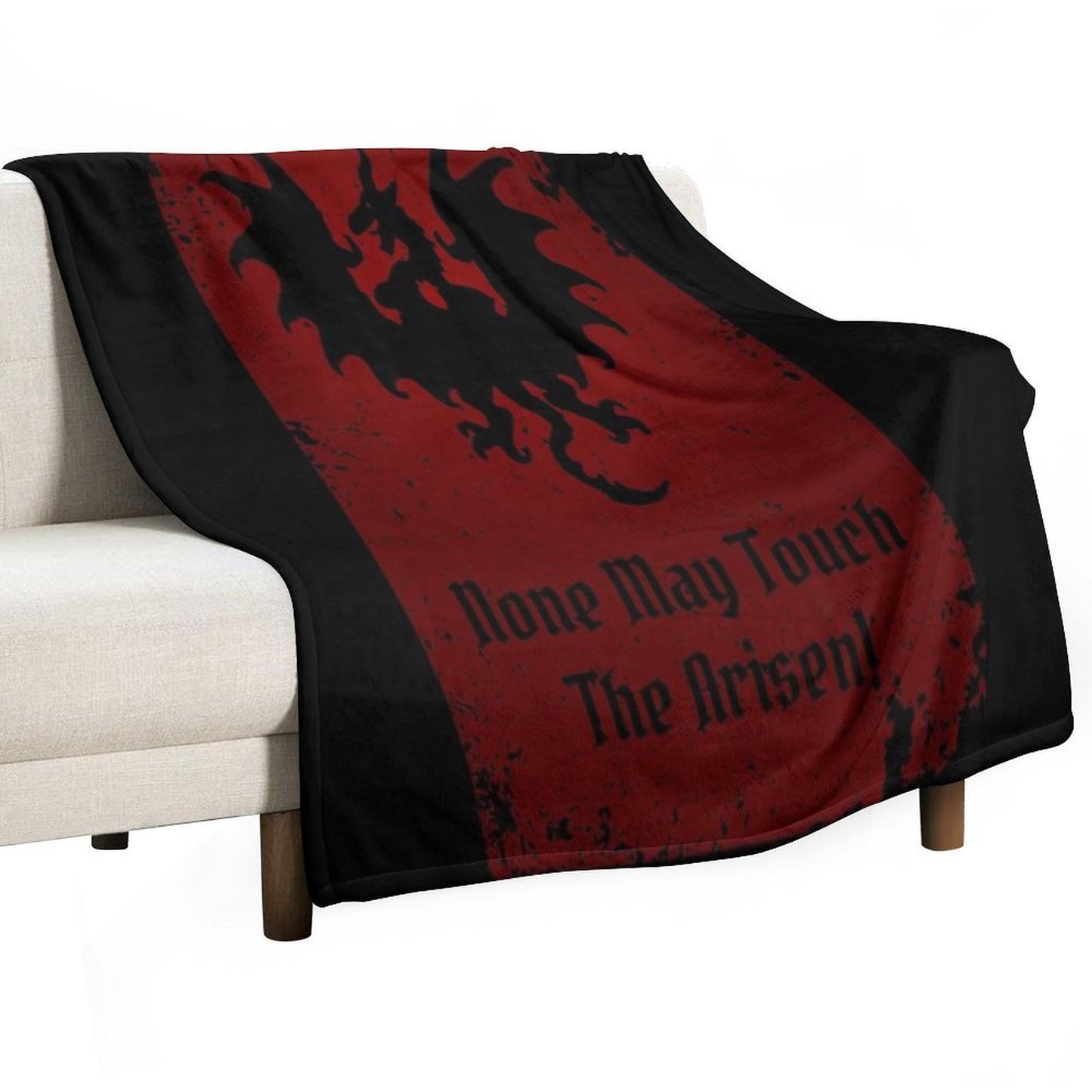None May Touch The Arisen Shrink-resistant Throw Blanket