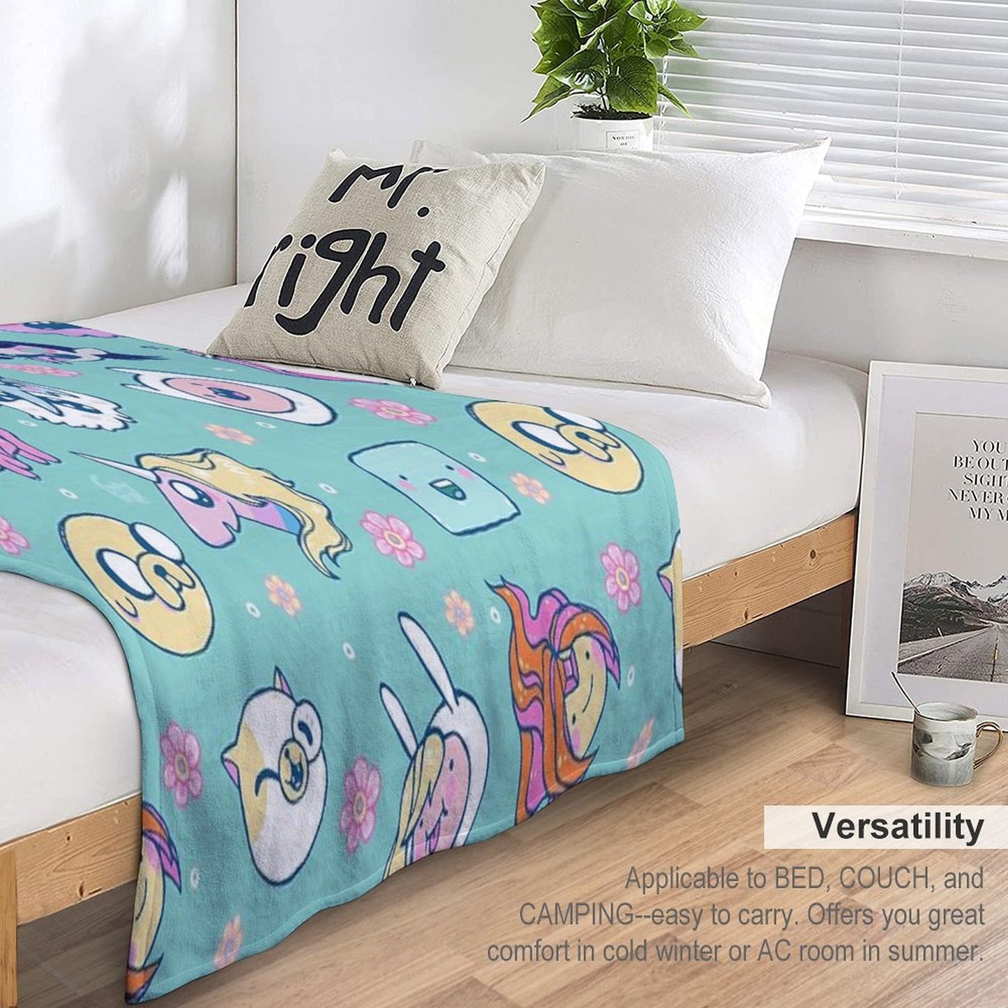 Adventure Time Friends 1 Compact Throw Blanket