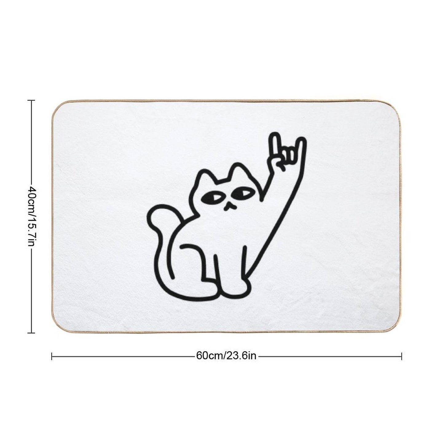 Cats Like Metal Toxin-Free Bath Mat