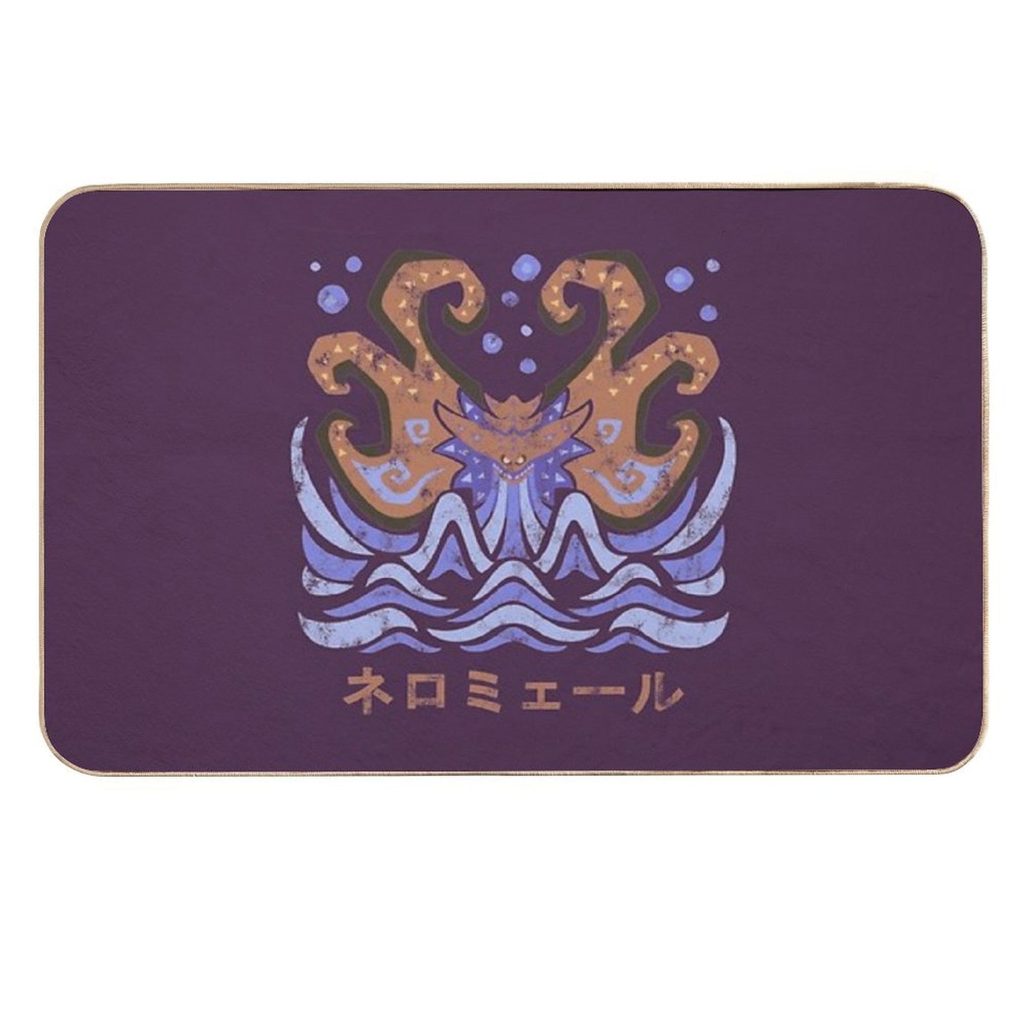 Monster Hunter World Iceborne Namielle Kanji Icon Long-Lasting Bath Mat