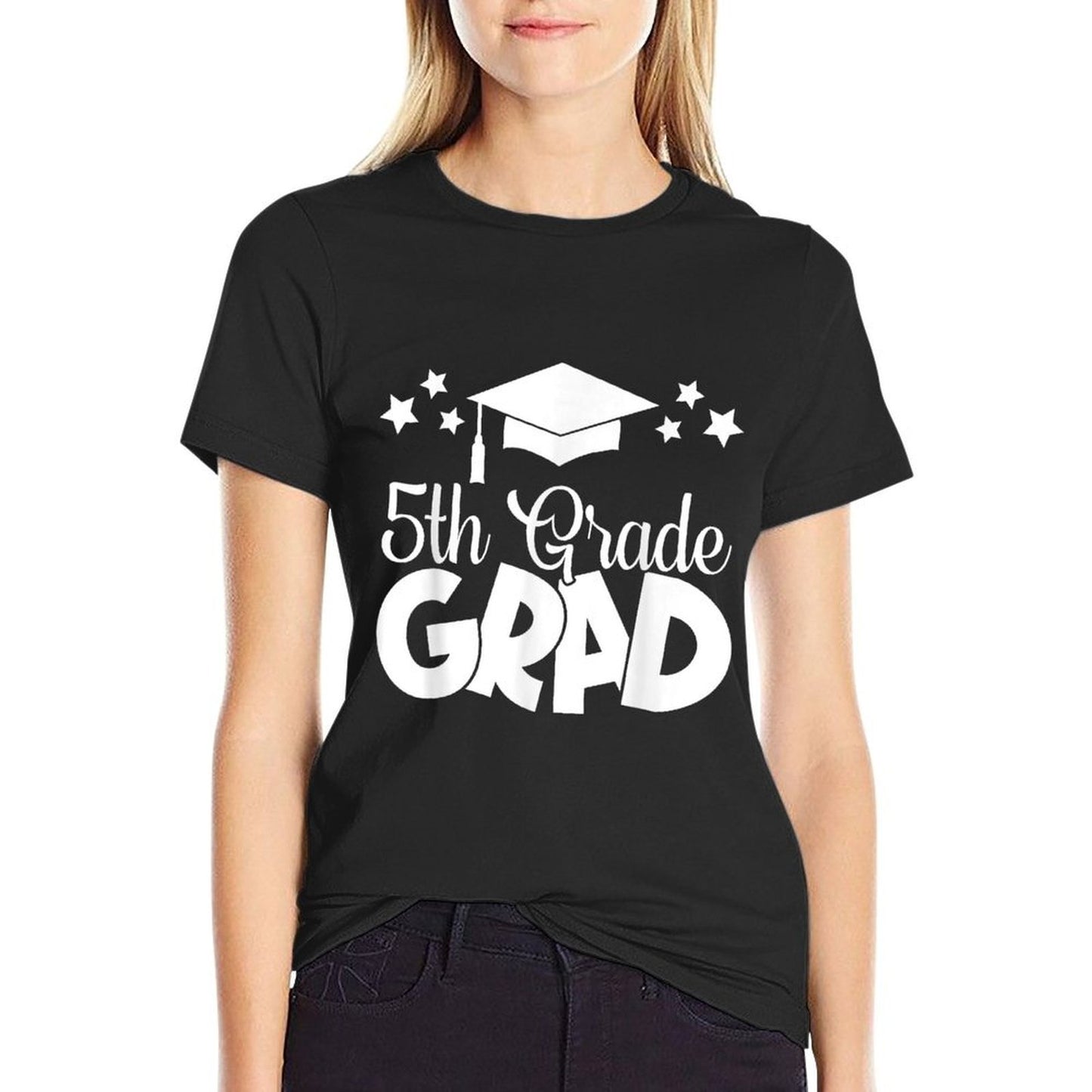 5th Grade Grad 2024 Gifts Boys Girls Graduation Cap, Gown Wrinkle-resistant T-Shirt