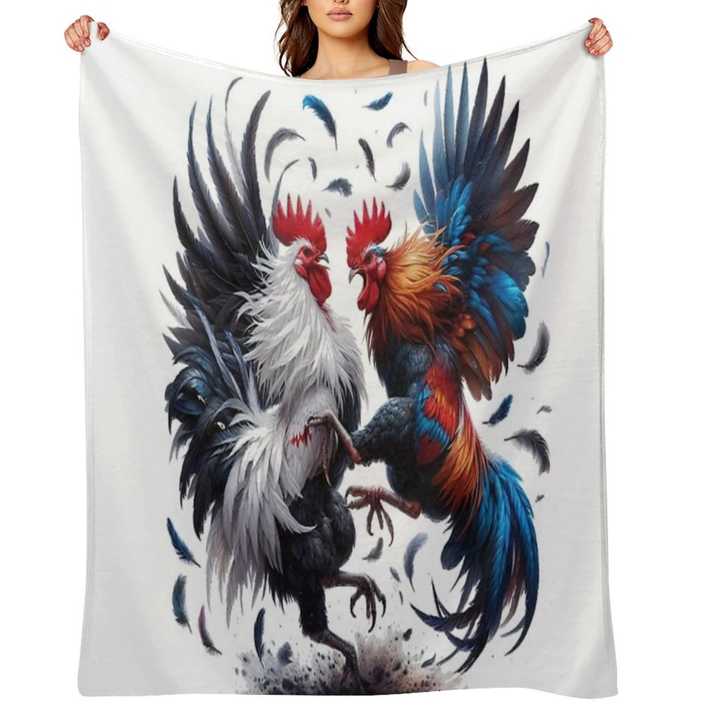 Peleas De Gallos Cockfighter Game Fowl Cockfighting Rooster Comfort Throw Blanket