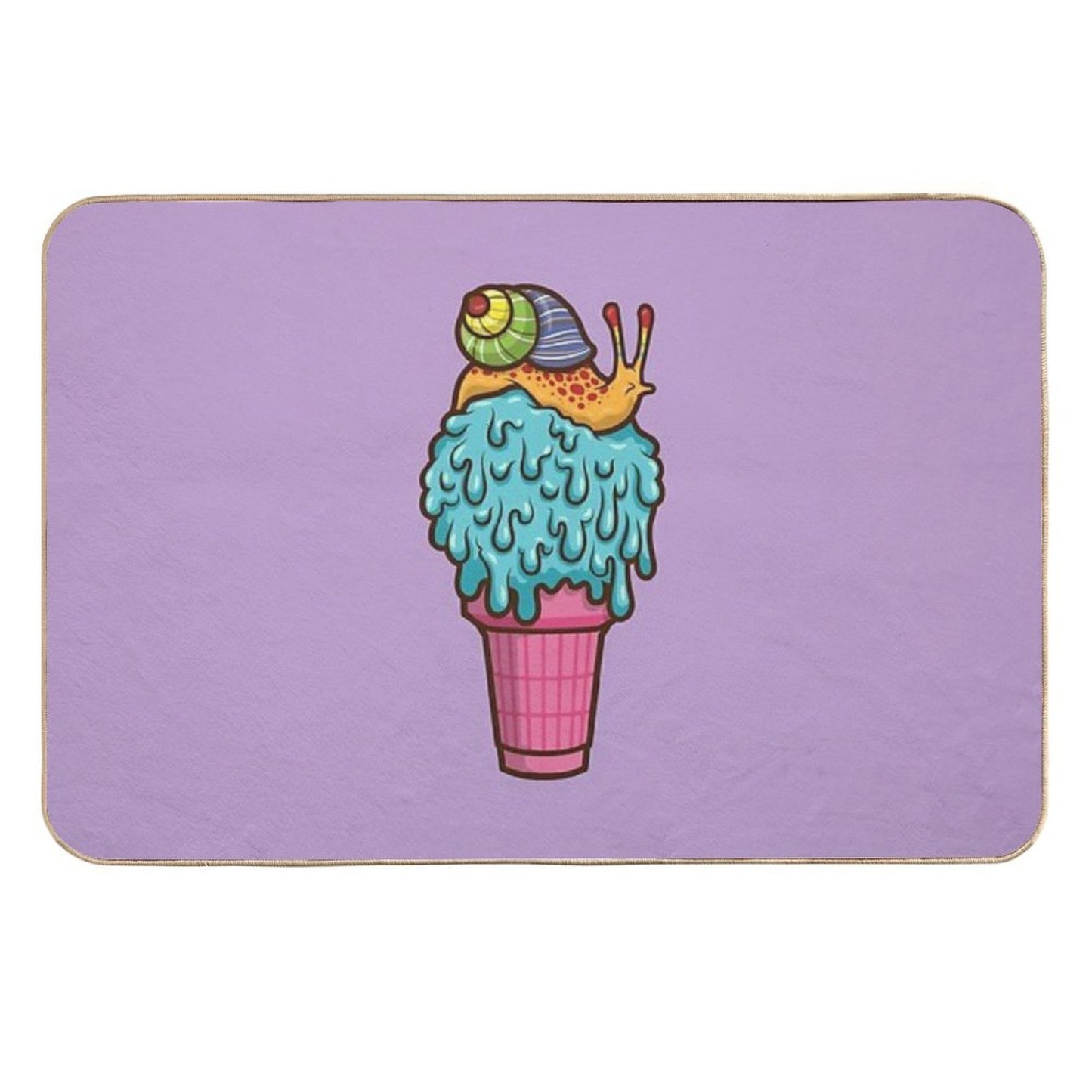 Crazy Snail Cone Odorless Bath Mat