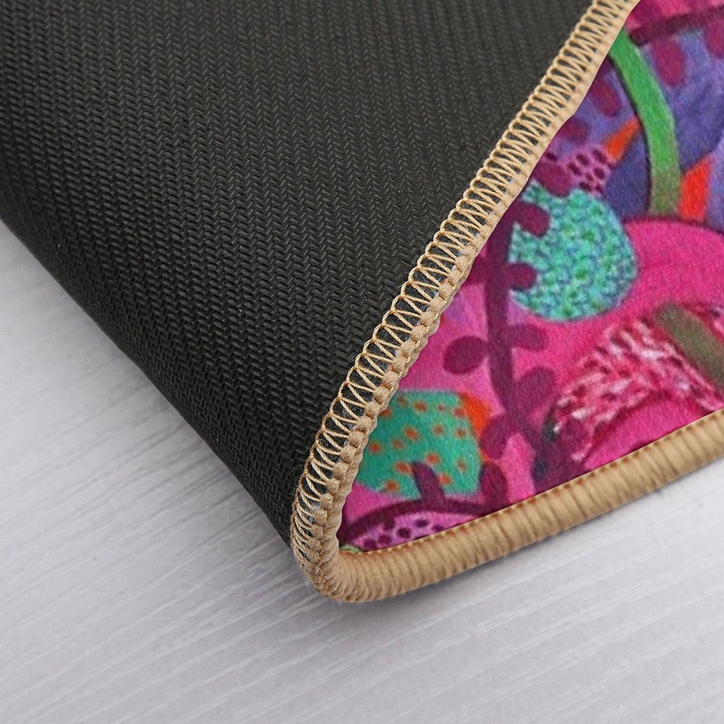 Wild Pink Pattern Absorbent Bath Mat