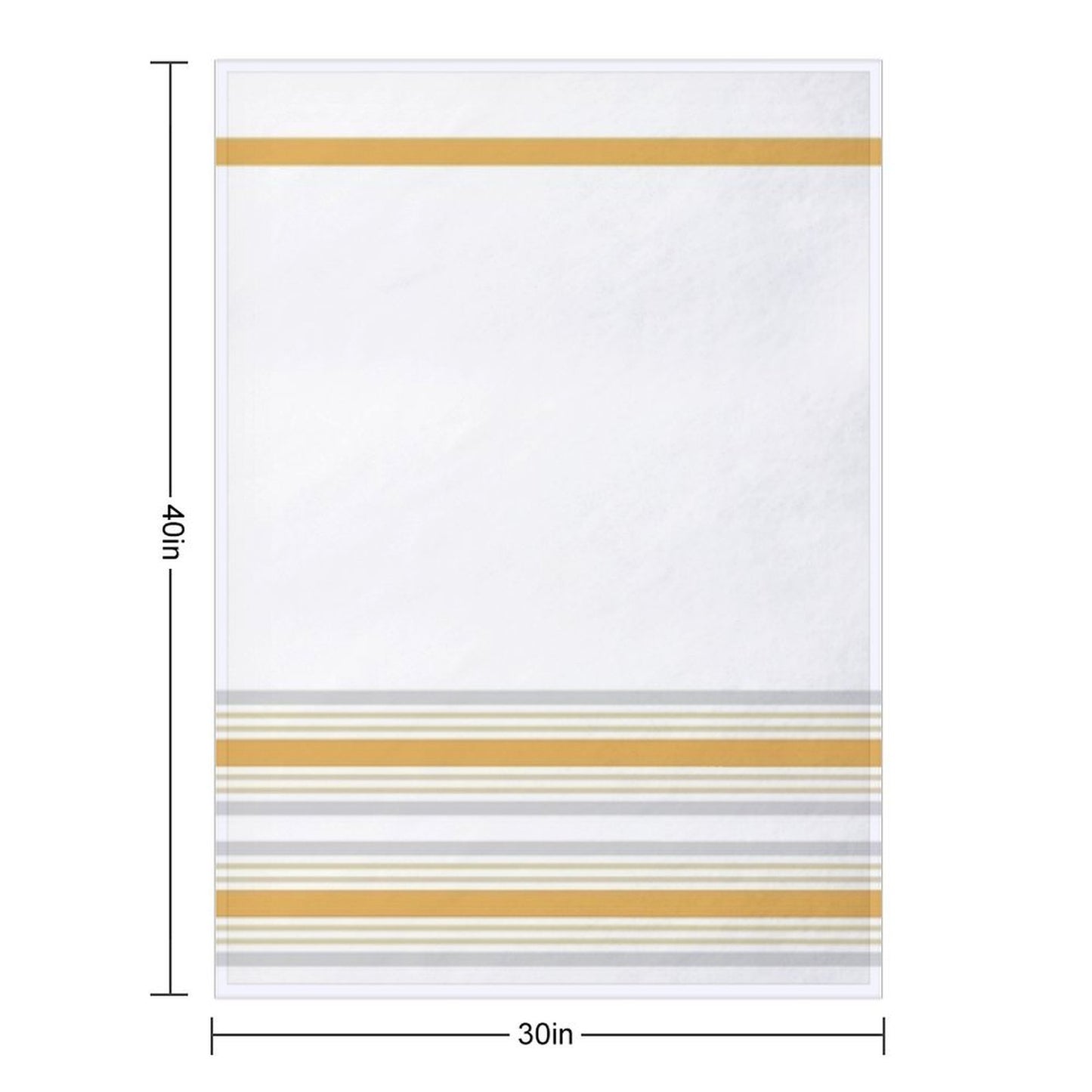 Line Art Neutral Yellow Shrink-resistant Throw Blanket